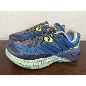 Hoka One One Womens Speedgoat 3 1099734 SMLB Blue Running Shoes Sneakers Size 7